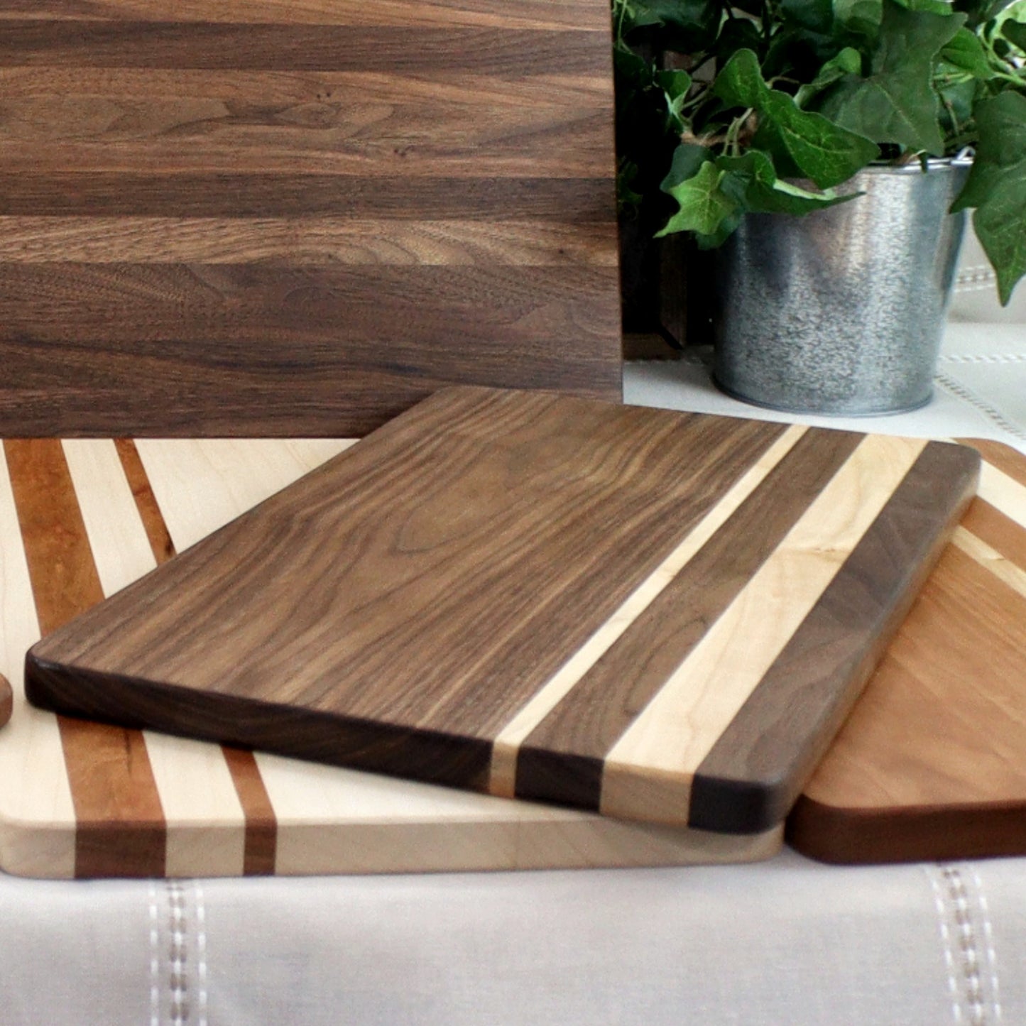 Custom Maple with Walnut Large Cutting Board — SORRENTO FINE WOODWORK